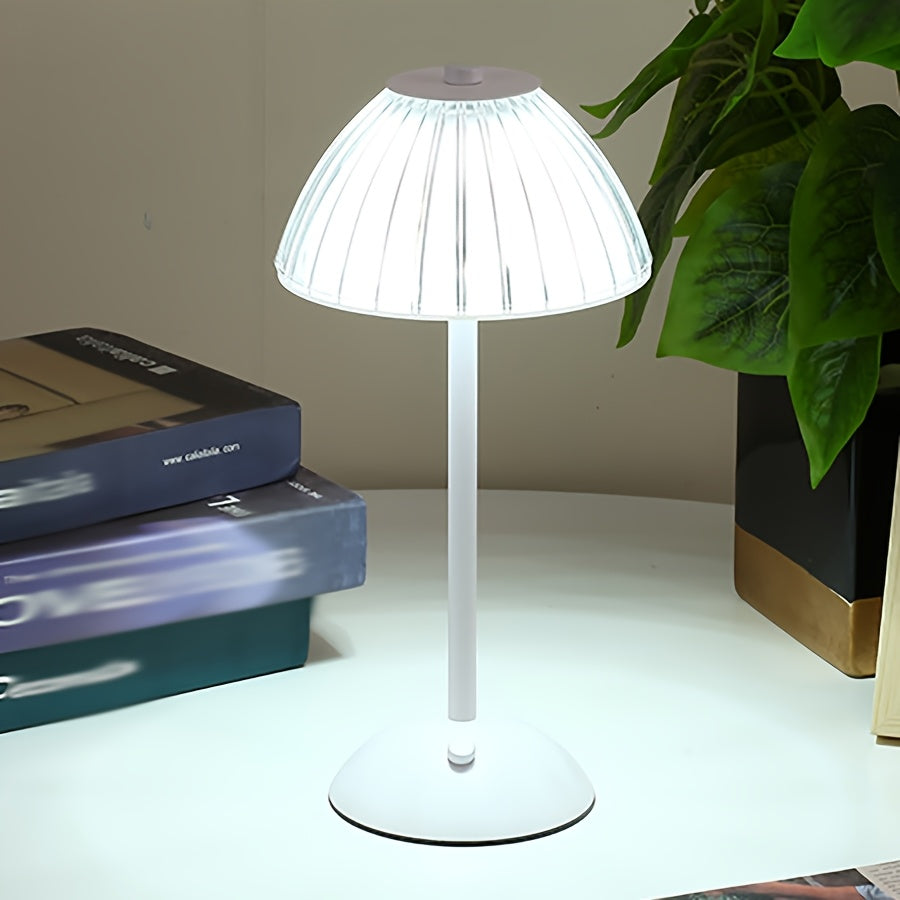 Lámpara De Mesa LED | Pantalla Plisada Decorativa-Lamp-SeemSeem