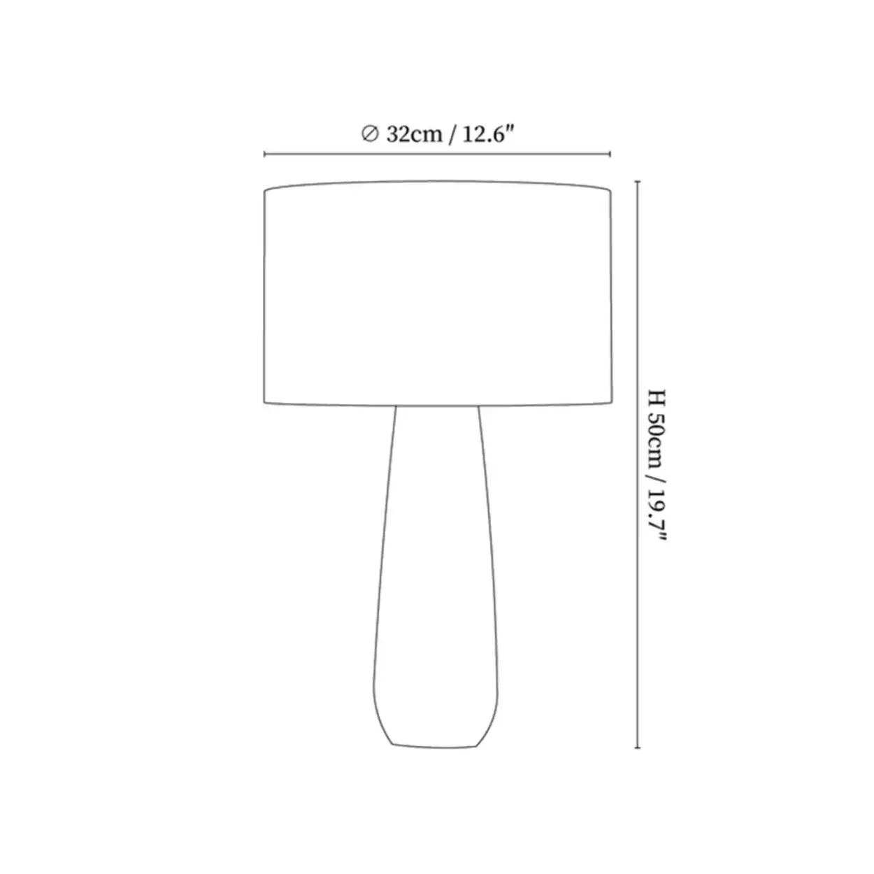 Lámpara De Mesa Moderna | Base Esculpida Minimalista-Lamp-SeemSeem