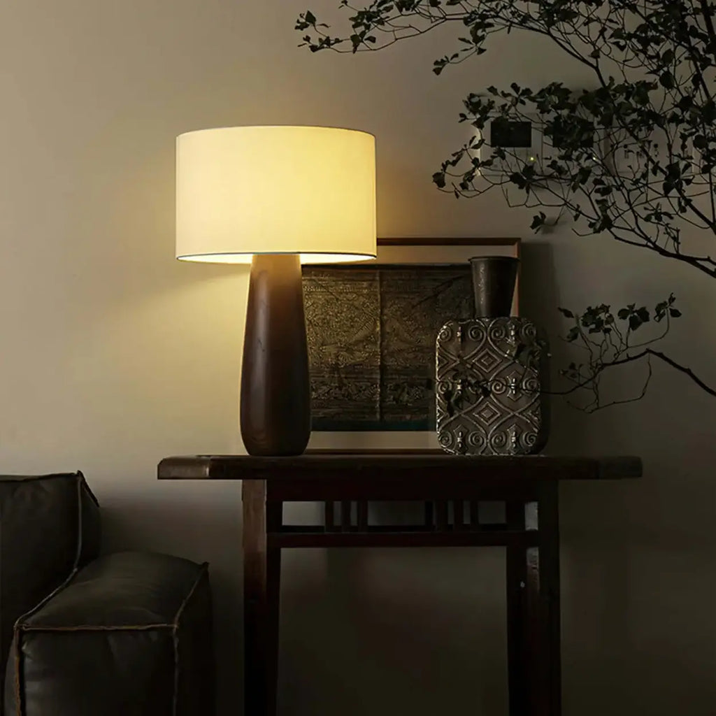 Lámpara De Mesa Moderna | Base Esculpida Minimalista-Lamp-SeemSeem