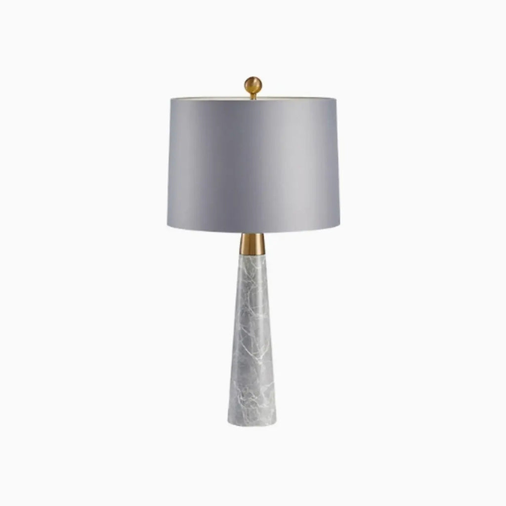 Lámpara De Mesa Moderna | Base Tipo Mármol-Lamp-SeemSeem