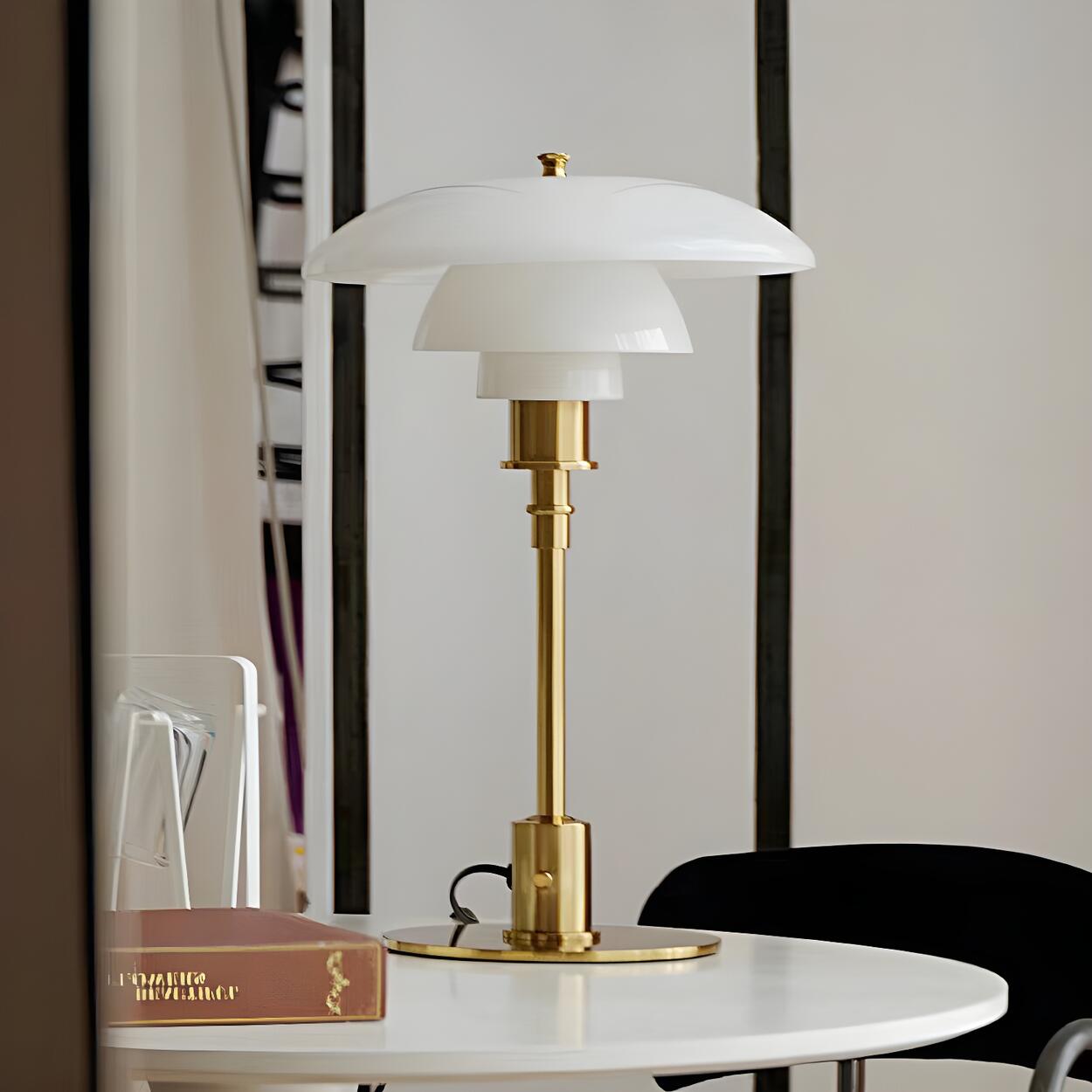 Lámpara De Mesa Multicapa | Pantalla Minimalista Moderna-Lamp-SeemSeem