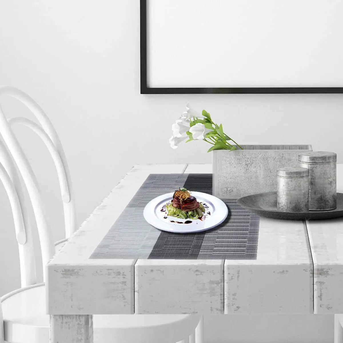 Mantel Individual Tejido | Diseño Geométrico Rectangular-tablewear-SeemSeem