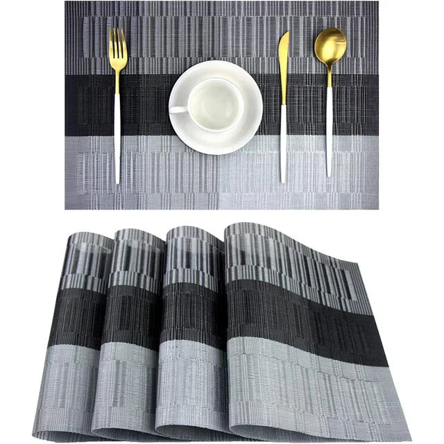 Mantel Individual Tejido | Diseño Geométrico Rectangular-tablewear-SeemSeem