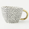 Taza de Cerámica con Asa Dorada | Diseño Geométrico Moderno-mugs-SeemSeem