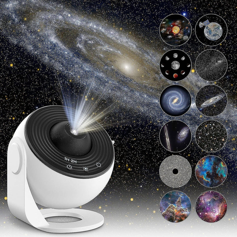 Astronomischer Galaxie-Sternprojektor | Austauschbare Scheiben, verstellbare Basis, für Innenräume-projectors-SeemSeem