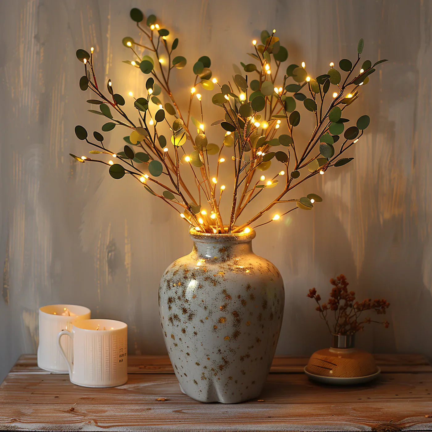 Ramas Decorativas LED con Hojas | Iluminación Ambiental Para Jarrones y Decoración-decorations-SeemSeem