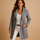 Manteau croisé pour femme | Col à revers