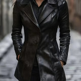 Manteau cintré pour femme | Cuir synthétique