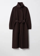 Lange damesjas | Strikceintuur