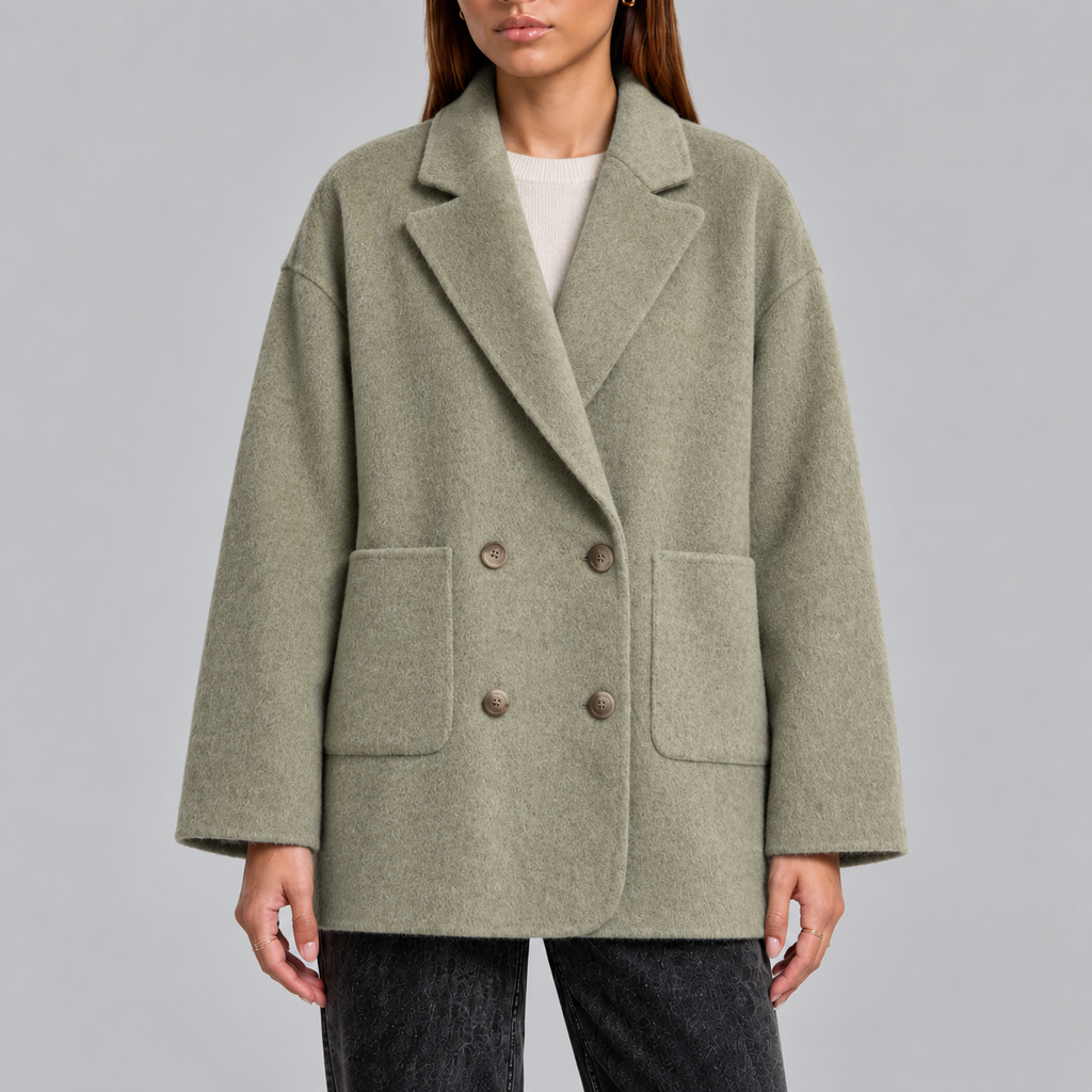 Abrigo Oversized Para Mujer | Doble Botonadura · SeemSeem