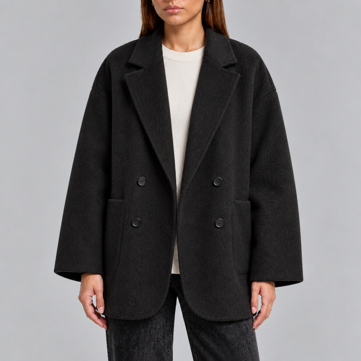 Abrigo Oversized Para Mujer | Doble Botonadura · SeemSeem