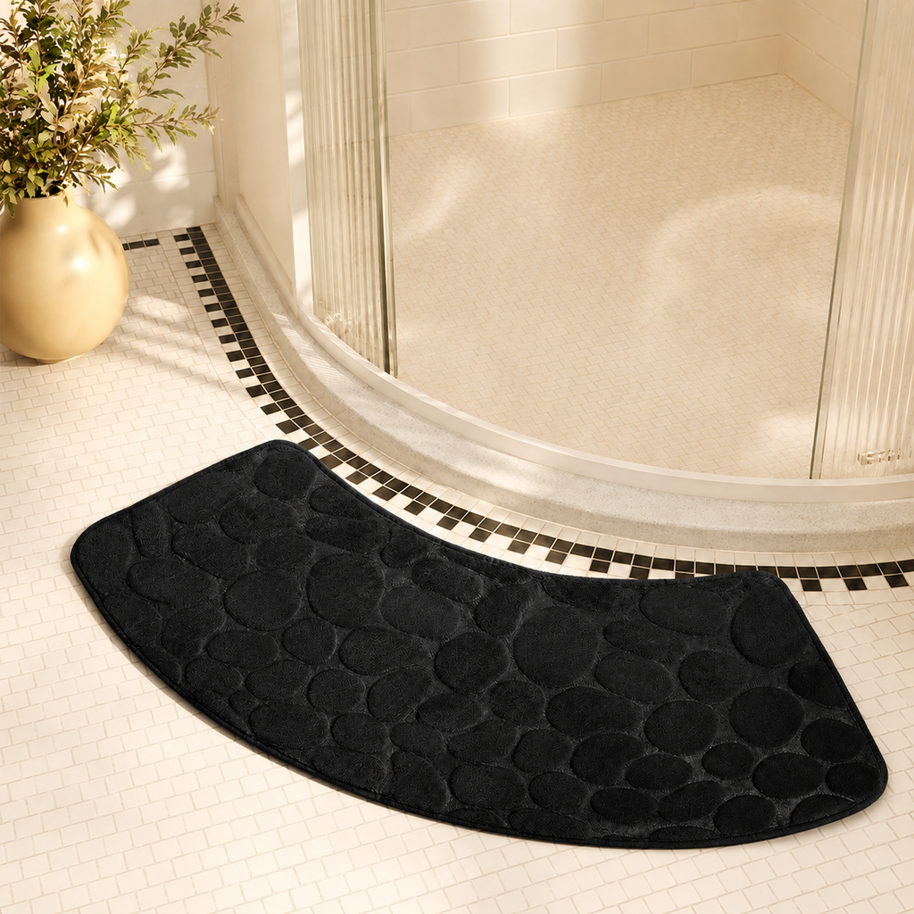 Alfombra De Baño Antideslizante | Relieve De Piedras · SeemSeem