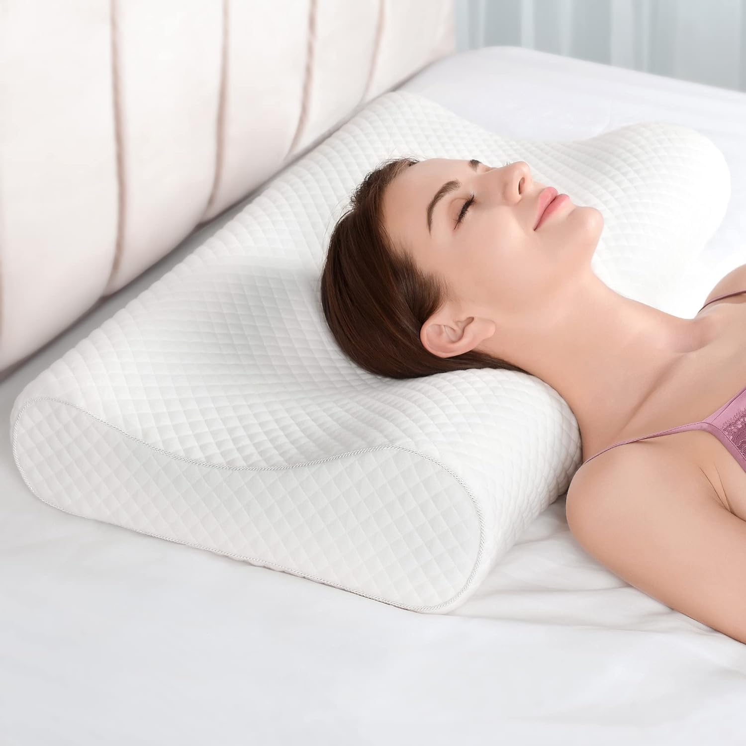Almohada Cervical Ergonómica | Doble Altura · SeemSeem