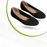 Klassische Ballerinas für Damen | Elastischer Strick