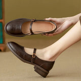 Mary-Jane-Ballerinas für Damen | Leder
