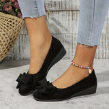 Ballerines à enfiler pour femme | Détail nœud