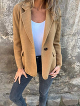 Blazer clássico para mulher | um botão