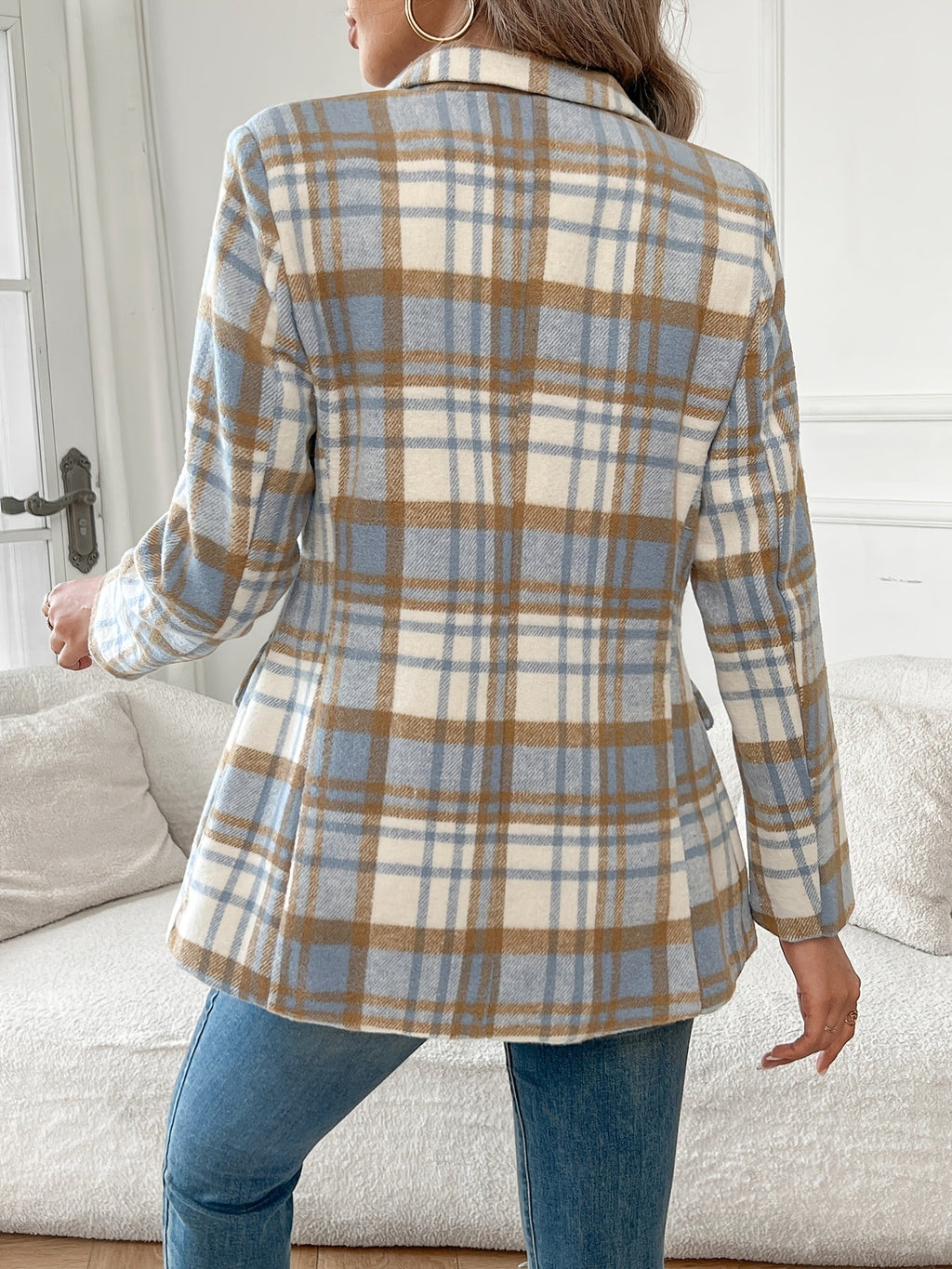 Blazer De Cuadros Para Mujer | Solapa · SeemSeem