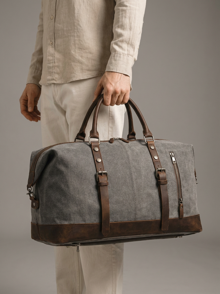 Bolsa de Viaje Clásica Para Hombre | Lona · SeemSeem