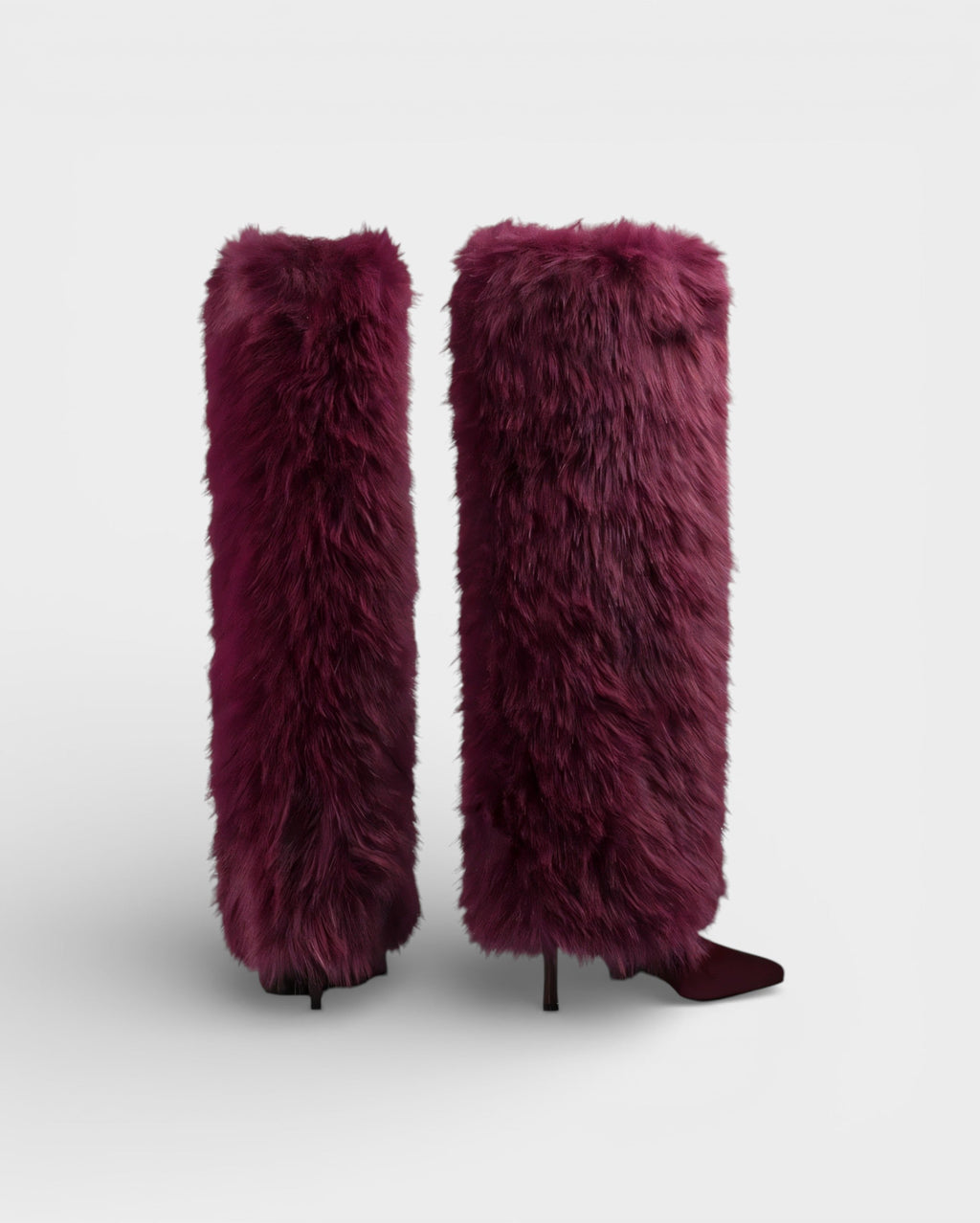Botas Altas De Tacón Para Mujer | Pelo Sintético · SeemSeem