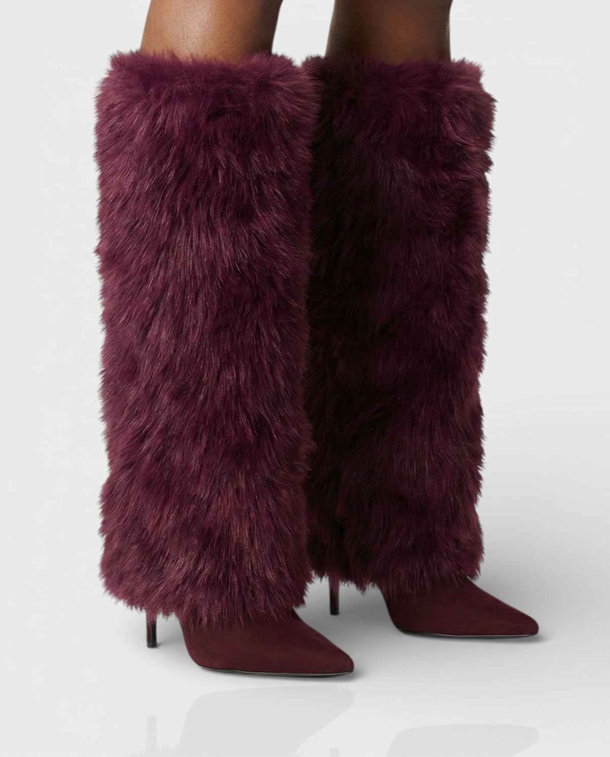 Botas Altas De Tacón Para Mujer | Pelo Sintético · SeemSeem