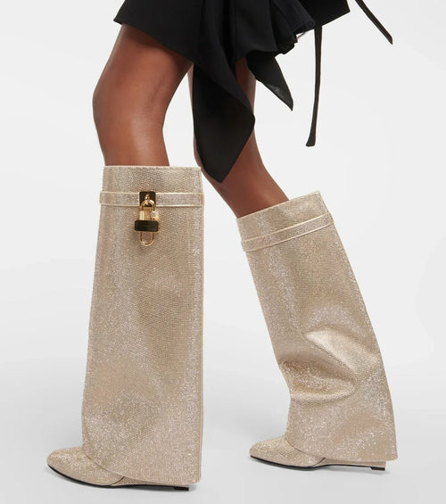 Botas Altas Para Mujer | Cristales Brillantes · SeemSeem