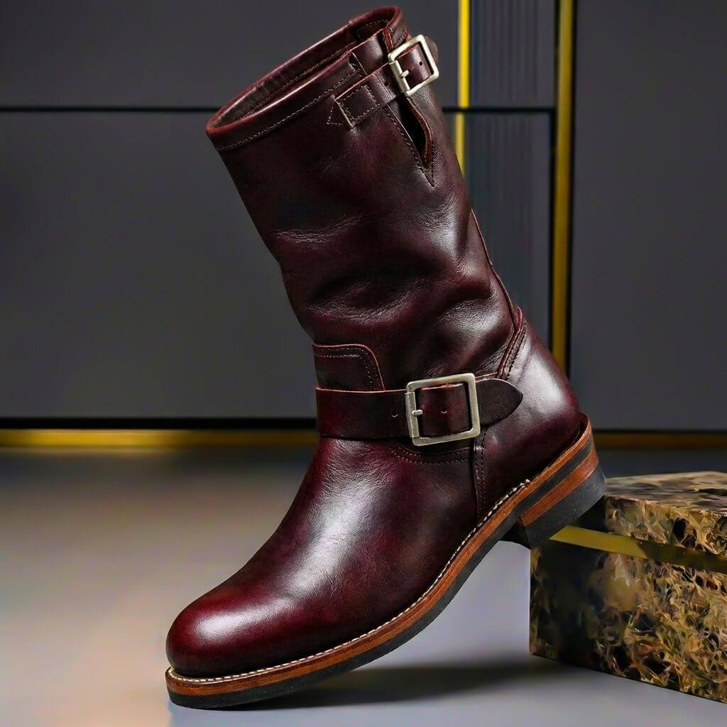 Botas Clásicas De Piel Para Hombre | Hebillas · SeemSeem