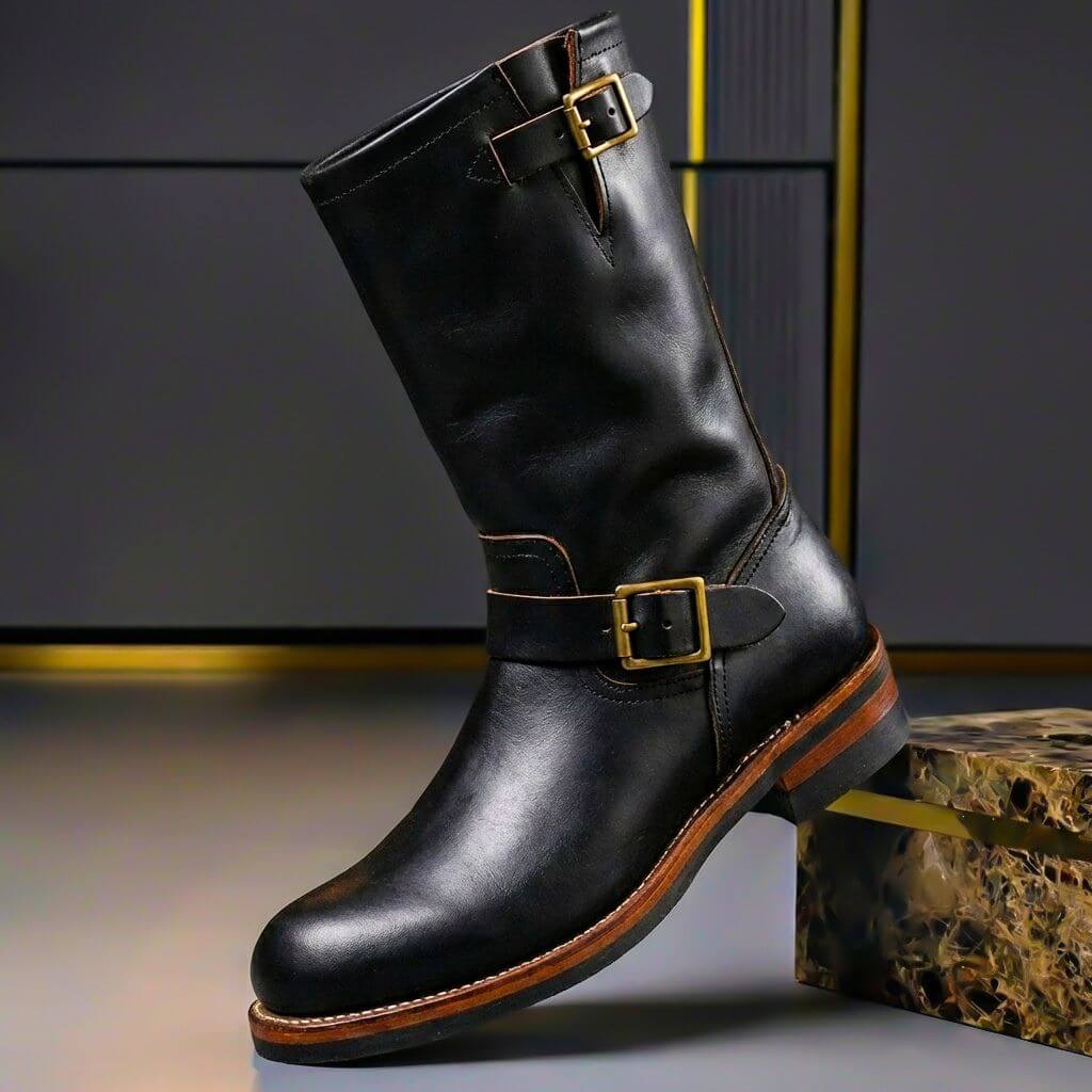 Botas Clásicas De Piel Para Hombre | Hebillas · SeemSeem