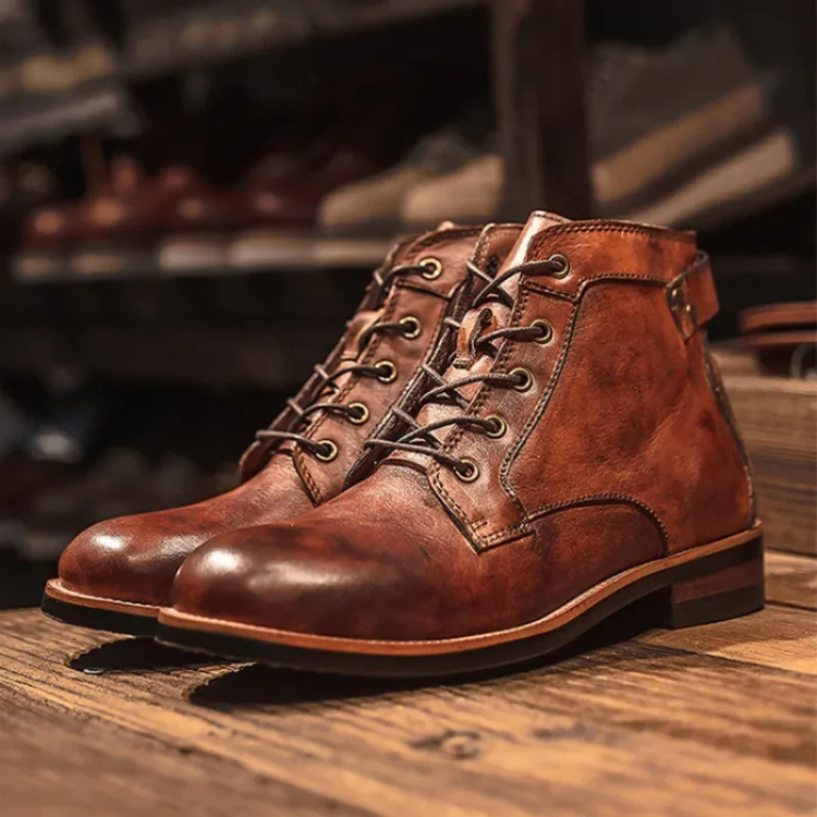 Botas Con Cordones Para Hombre | Piel · SeemSeem