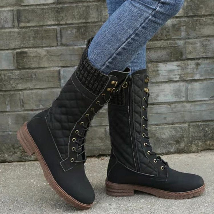 Botas Con Cordones Para Mujer | Caña Media · SeemSeem