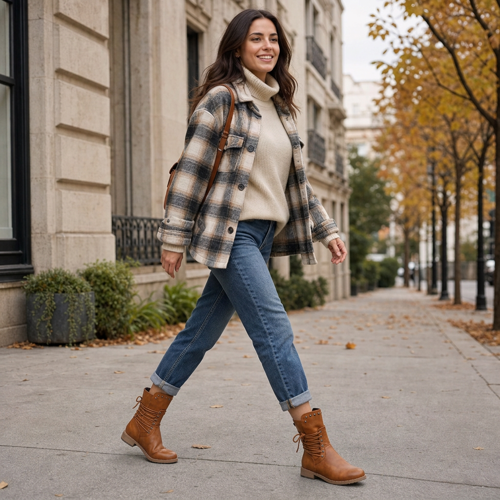 Botas Con Cordones Para Mujer | Cremallera Lateral · SeemSeem