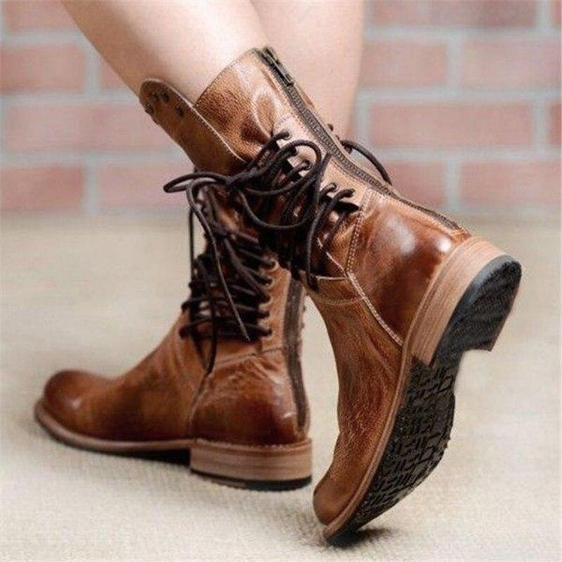 Botas Con Cordones Para Mujer | Tachuelas · SeemSeem
