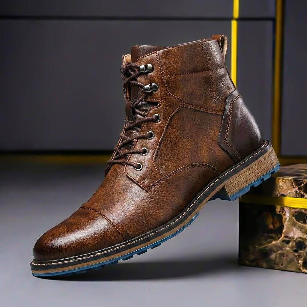 Botas De Cordones Para Hombre | Piel Auténtica · SeemSeem