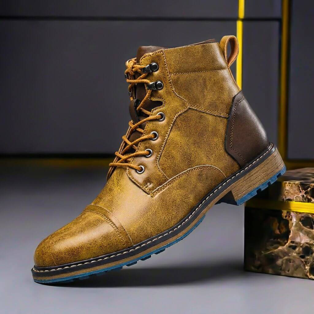 Botas De Cordones Para Hombre | Piel Auténtica · SeemSeem