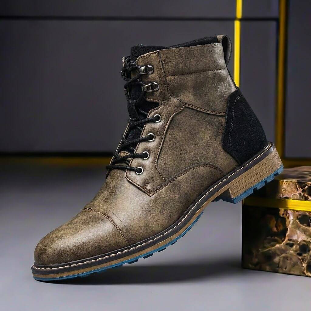 Botas De Cordones Para Hombre | Piel Auténtica · SeemSeem