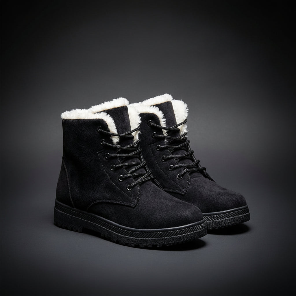 Botas De Invierno Con Cordones Para Mujer | Forro Peludo · SeemSeem