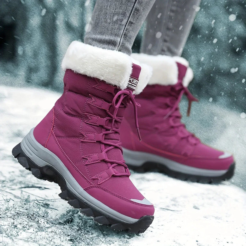 Botas De Nieve Con Cordones Para Mujer | Forro Peludo · SeemSeem