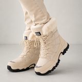 Botas de inverno com atacadores para mulher | Interior acolchoado