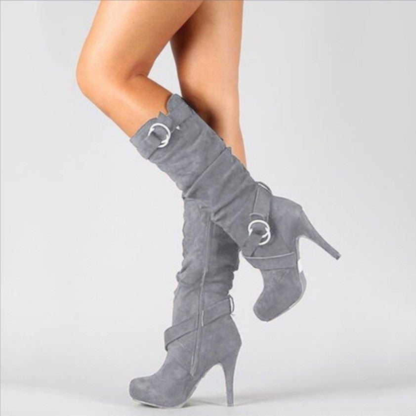 Botas De Tacón Alto Para Mujer | Con Hebilla · SeemSeem
