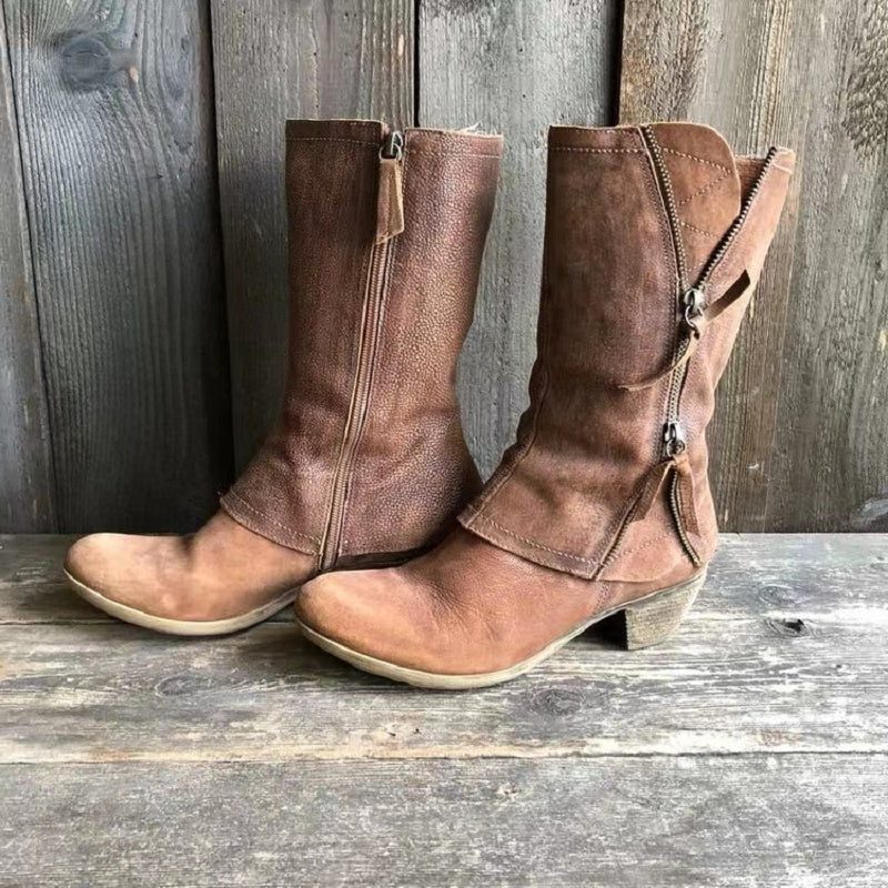 Botas De Tacón Para Mujer | Cierre Cremallera · SeemSeem