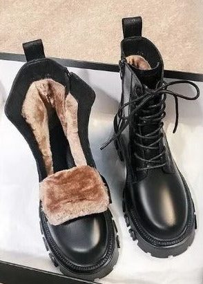 Botas Militares Con Cordones Para Mujer | Suela Track · SeemSeem