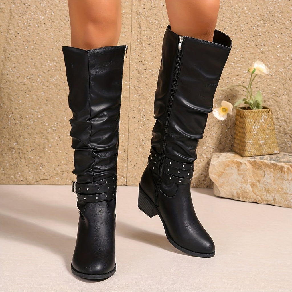 Botas Slouch Para Mujer | Con Hebilla · SeemSeem