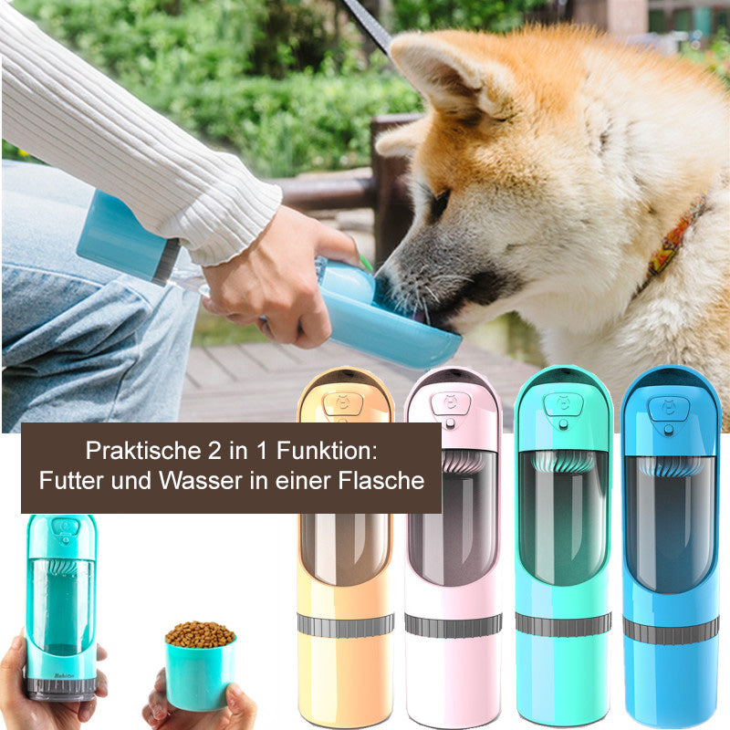 Botella De Agua Para Perros Portátil | Dispensador Plegable · SeemSeem