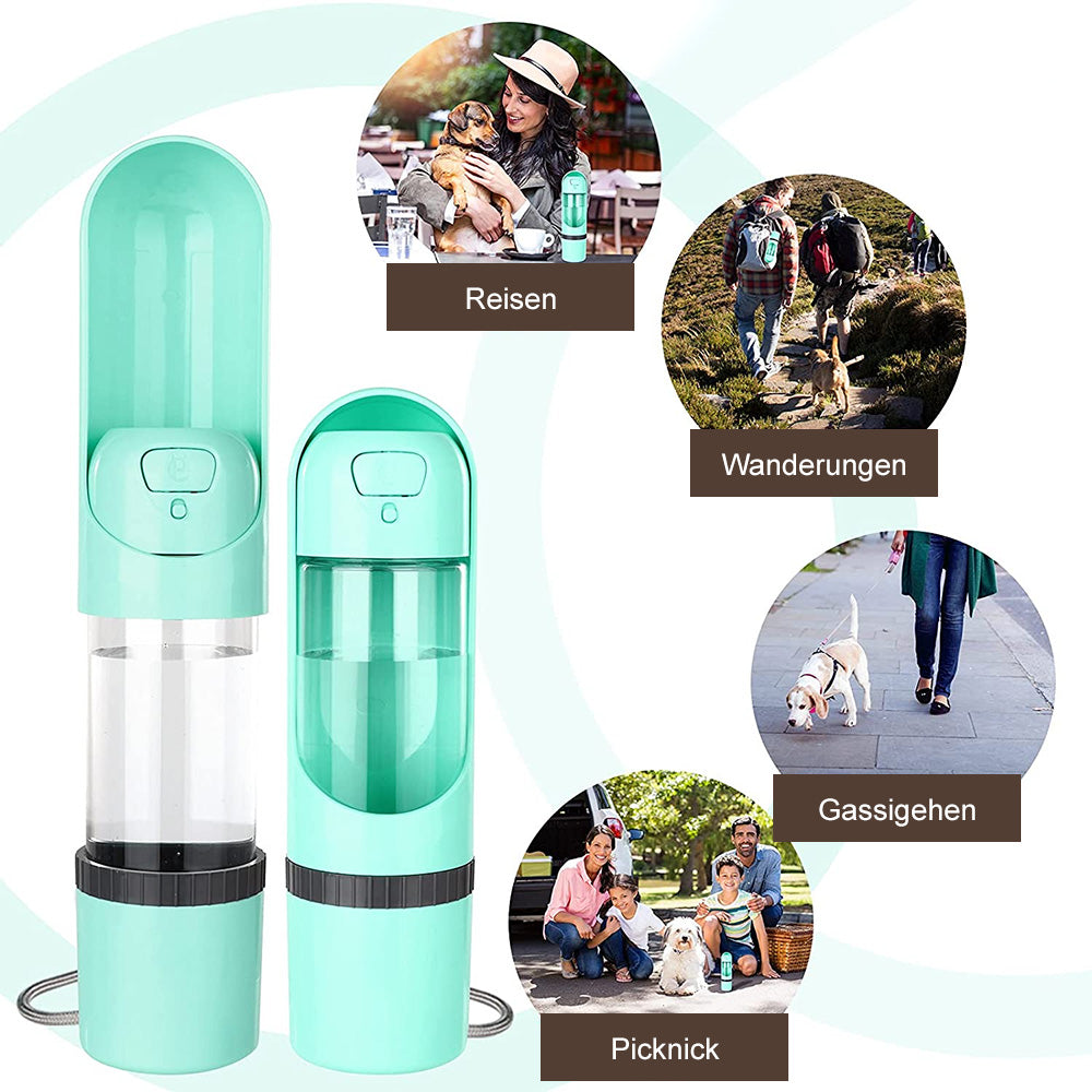 Botella De Agua Para Perros Portátil | Dispensador Plegable · SeemSeem