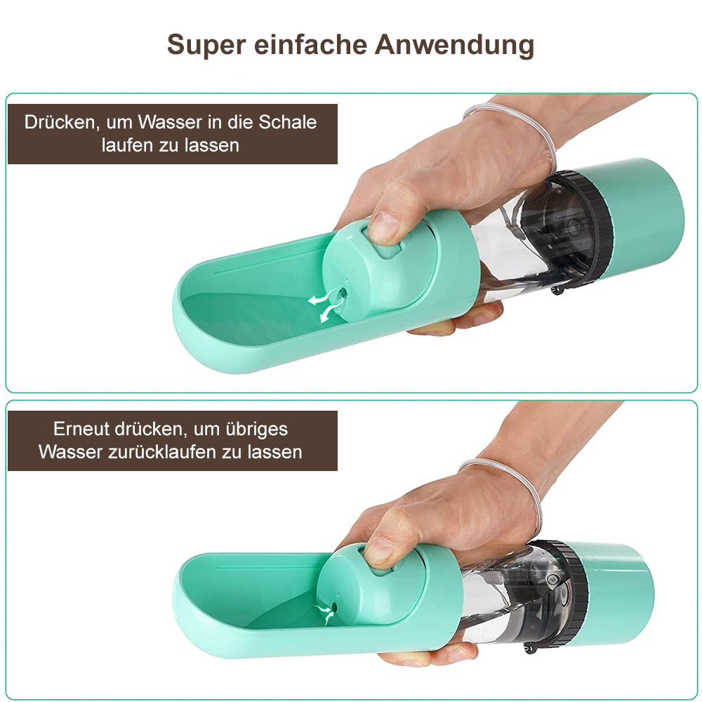 Botella De Agua Para Perros Portátil | Dispensador Plegable · SeemSeem