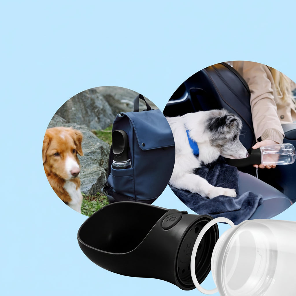 Botella De Agua Portátil Para Perros | Dispensador Integrado · SeemSeem