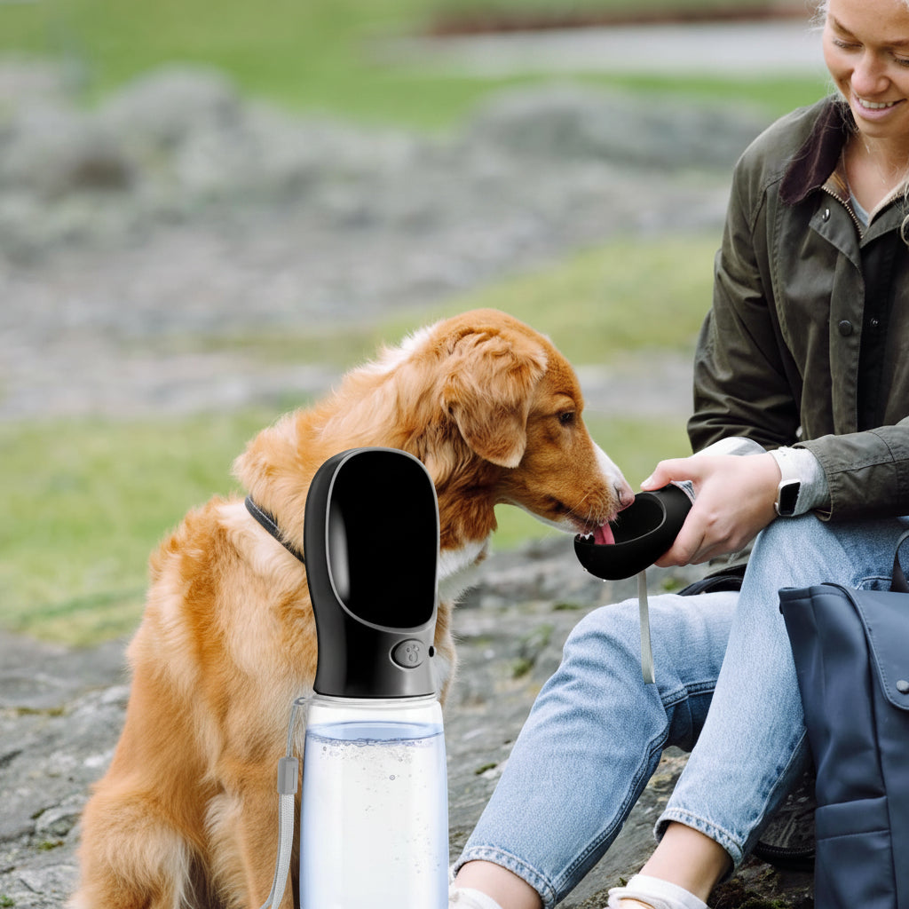 Botella De Agua Portátil Para Perros | Dispensador Integrado · SeemSeem