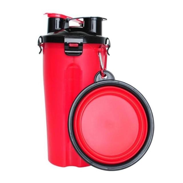 Botella De Viaje Para Perro 2 En 1 | Cuenco Plegable · SeemSeem
