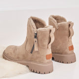Botins com fecho para mulher | Forro felpudo
