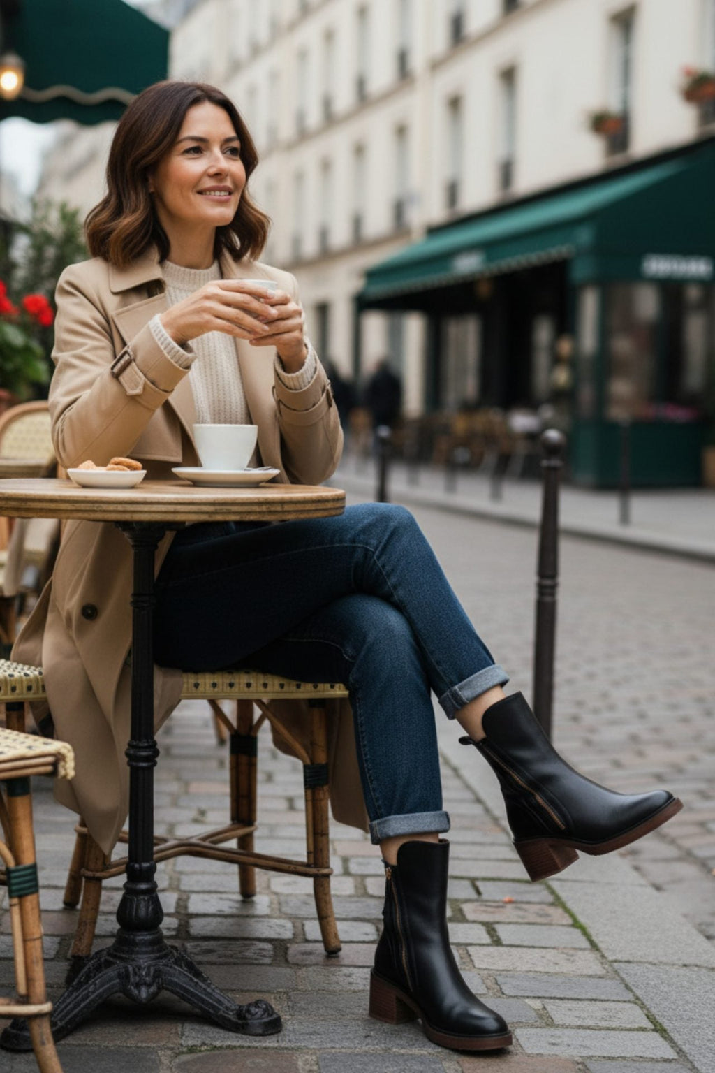 Botines Con Cremallera Para Mujer | Tacón Ancho · SeemSeem